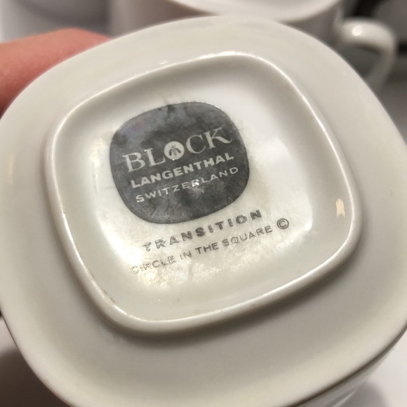 Block Langenthal Switzerland Transitions Circle In The Square Tea/Coffee Cups - Picture 9 of 12